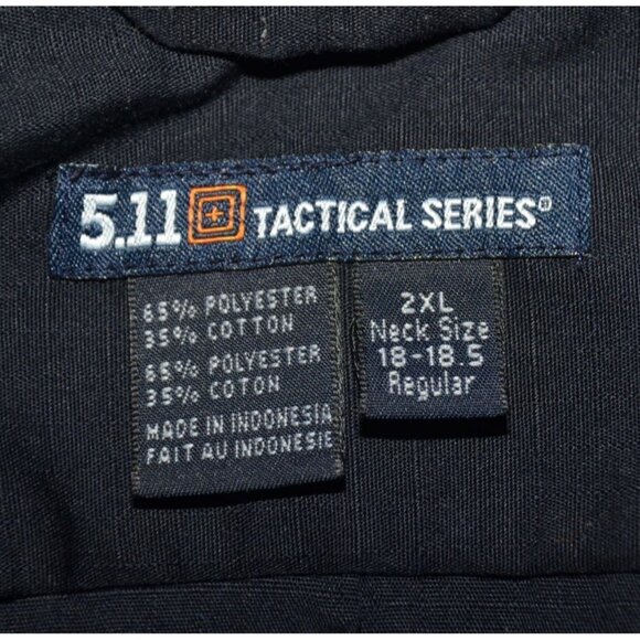 5.11 Tactical Series Mens Black Concealed Carry Shirt Size 2XL Short Sleeve Work - Picture 11 of 12